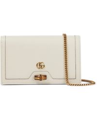 Gucci Diana Shoulder Bag in White | Lyst