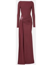 Alex Perry - Draped Crepe Jersey Gown - Lyst