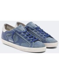 Golden Goose - Super-Star Leather And Suede Sneakers - Lyst
