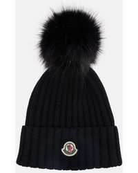 Moncler - Ribbed-Knit Virgin Wool Beanie - Lyst