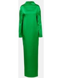 Tom Ford - Oversized Open-Back Satin-Crepe Gown - Lyst