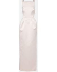 Safiyaa - Verzierte Robe Trecchi Aus Satin - Lyst