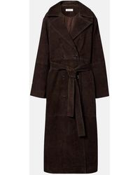Rohe - Suede Wrap Coat - Lyst