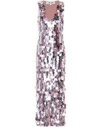 Diane von Furstenberg Kleid aus Seide mit Pailletten - Mehrfarbig