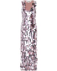 Diane von Furstenberg Kleid aus Seide mit Pailletten - Mehrfarbig