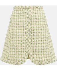Giambattista Valli - Cotton-blend Check Tweed Miniskirt - Lyst