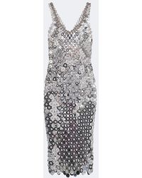 Rabanne - Chainmail Embellished Cocktail Dress - Lyst