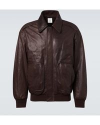 Calvin Klein - Blouson Johnson Aus Leder - Lyst