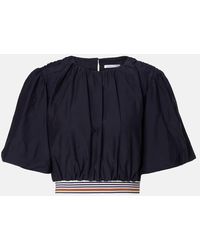 Veronica Beard - Top Gabriela Aus Baumwolle Und Seide - Lyst