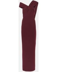 Roland Mouret - Draped Cady Gown - Lyst