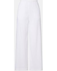 Max Mara - Destino Linen-Blend Wide-Leg Pants - Lyst