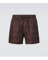 Frescobol Carioca - Rio Printed Jacquard Swim Trunks - Lyst