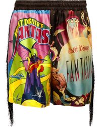 Stella McCartney X Disney® Printed Silk Twill Shorts - Multicolor