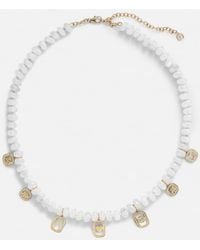 Sydney Evan - Multi-Charm 14Kt Necklace With Moonstone And Diamonds - Lyst