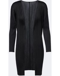 Pleats Please Issey Miyake - Basics Pleated Cardigan - Lyst