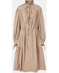 Dries Van Noten - Ruffled Cotton Shirt Dress - Lyst