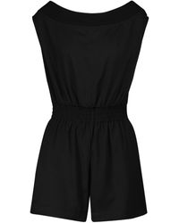 Womens Clothing Jumpsuits and rompers Playsuits RTA Ginnie Off-shoulder Playsuit in Black 