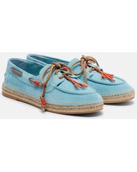 Aquazzura - Seafarer Beaded Suede Espadrilles - Lyst