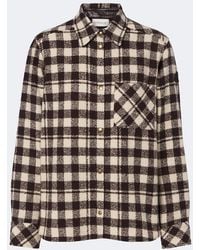 Moncler - Checked Wool-Blend Overshirt - Lyst