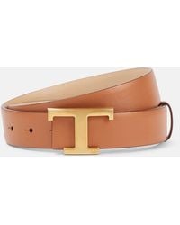 Tod's - T Timeless Reversible Leather Belt - Lyst