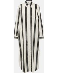 Totême - Jacquard Striped Cotton-blend Shirt Dress - Lyst