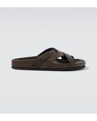 Tom Ford - Leather Slides - Lyst
