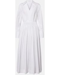 JOSEPH - Kathe Cotton Poplin Midi Dress - Lyst
