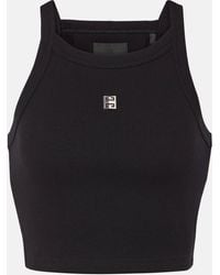 Givenchy - Cotton Cropped Top, - Lyst