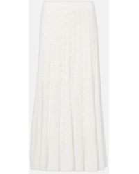 Zimmermann - Wylie Flared Knit-Cotton Skirt - Lyst