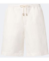 Canali - Linen And Silk Shorts - Lyst