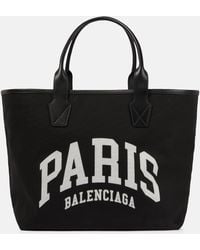 Balenciaga - Cities Paris Jumbo Cotton Tote - Lyst