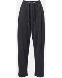 Prada - Wool And Cashmere Tapered Pants - Lyst