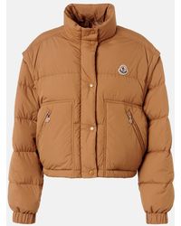 Moncler - Veste Doudoune Selle A Logo - Lyst