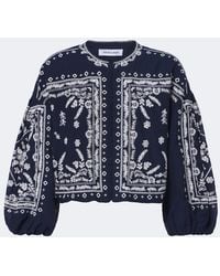 Veronica Beard - Drake Embroidered Cotton-Blend Jacket - Lyst