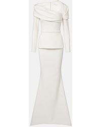 Safiyaa - Millie Draped Crepe Gown - Lyst
