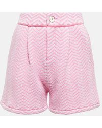 Barrie - Cashmere And Cotton-blend Boucle Shorts - Lyst