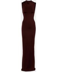 Victoria Beckham - Draped Jersey Gown - Lyst