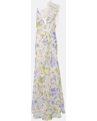 Zimmermann - Robe longue Natura en lin et soie a fleurs - Lyst