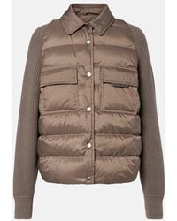 Brunello Cucinelli - Wool, Cashmere, And Silk Down Jacket - Lyst