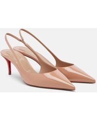 Christian Louboutin - Miss Z 60 Patent Leather Slingback Pumps - Lyst