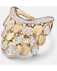 Rainbow K - Pinky Ring Blossom Aus 14Kt Gelbgold Mit Diamanten - Lyst