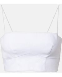 Gabriela Hearst - Blazie Linen Crop Top - Lyst
