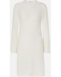 Chloé - Waffle-Knit Cotton Sweater Dress - Lyst