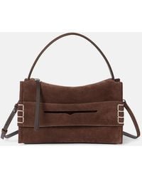 JW Anderson - Schultertasche Loafer Small Aus Veloursleder - Lyst