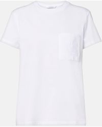 Max Mara - Monogram Cotton Jersey T-Shirt - Lyst