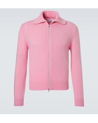 Jil Sander - Wool-Blend Zip-Up Sweater - Lyst