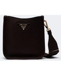 Prada - Schultertasche Mini Aus Leder - Lyst