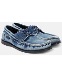 Loewe - Segelschuhe Campo Aus Denim - Lyst