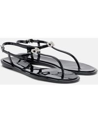 Mach & Mach - Riviera Embellished Thong Sandals - Lyst