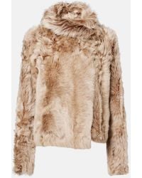 Yves Salomon - Reversible Shearling Wrap Jacket - Lyst